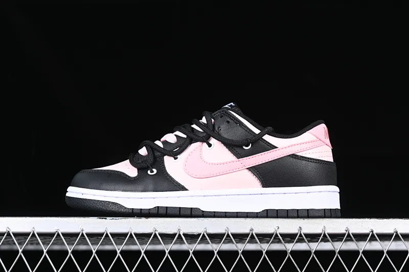 All Categories Nk SB Dunk Series Nk SB Dunk Low Low-top Sneakers Gift Box Nk Dunk Low Tokyo Raspberry Black Pink Customized Deconstructed Strap Casual Sneakers CW1590-100